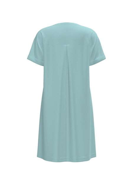 薄荷綠V領(lǐng)裙