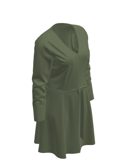 女士帶蝴蝶結(jié)長裙