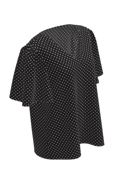 女士黑白點印花T恤