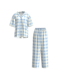 女款翻領(lǐng)家居服套裝