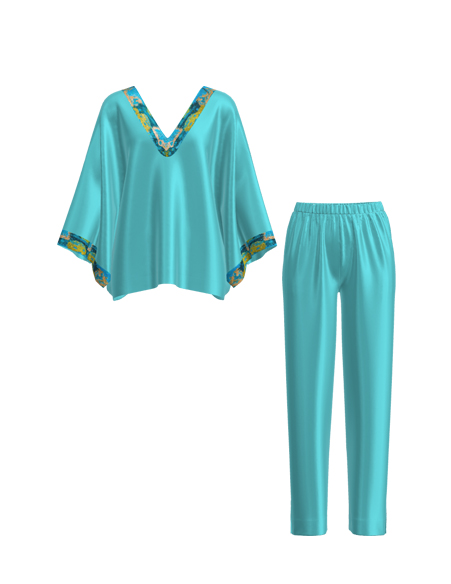 女款繡花家居服