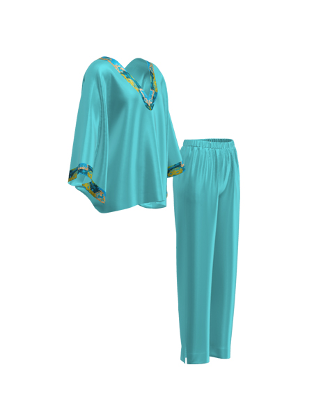 女款繡花家居服